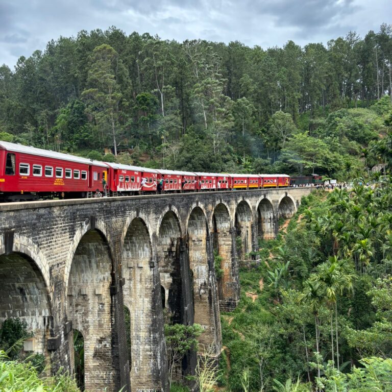 Nine Arches Bridge, most, pociąg, Sri Lanka, Blue Glow
